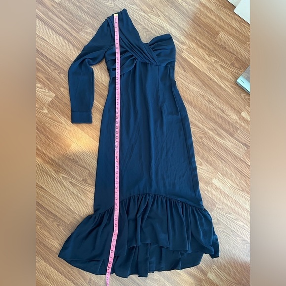 ROKH One Shoulder Midi Sheath Dress - Picture 9 of 16